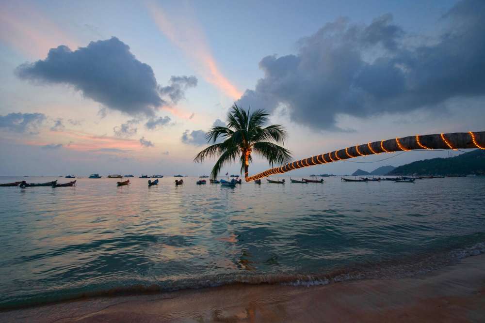 Plage Sairee, Île de Koh Tao, Thaïlande
